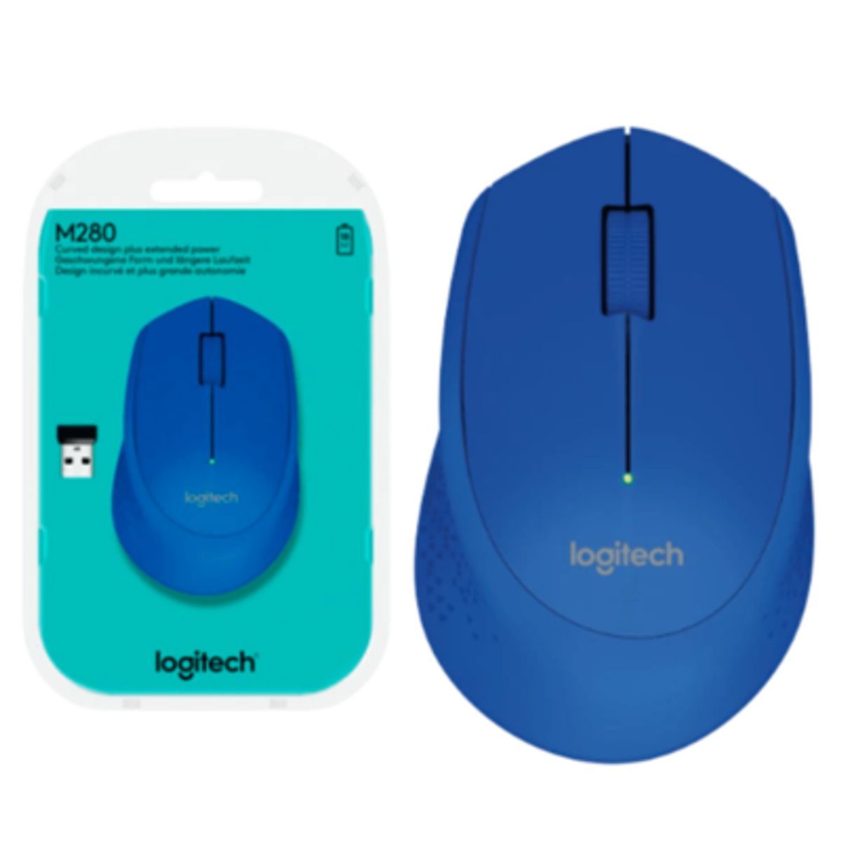 LOGITECH - MOUSE LOGITECH M280 WIRELESS BLUE AZUL 910-004361