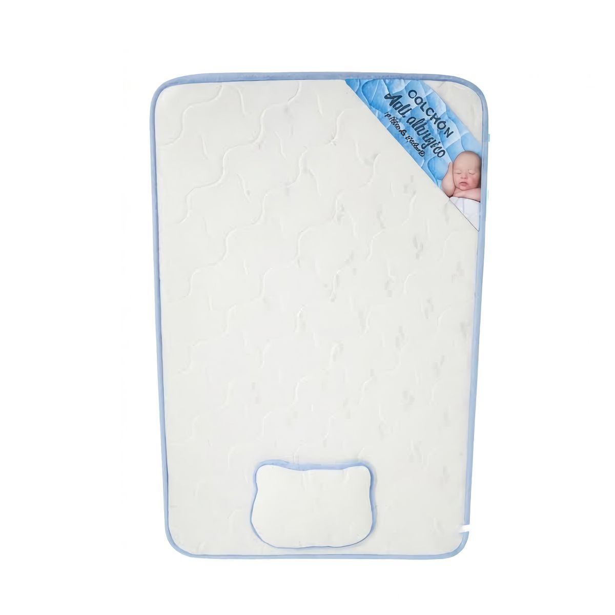 GENERICO - Colchón de Bebe para Cunas Pack and Play Azul