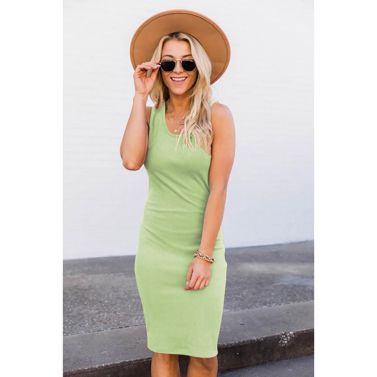 ARMA TU LOOK - VESTIDO BELINDA SIN MANGAS ALGODON RIB ARMA TU LOOK