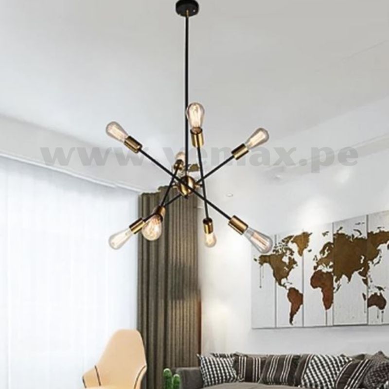 GENERICO - Lámpara Colgante Gold Vintage