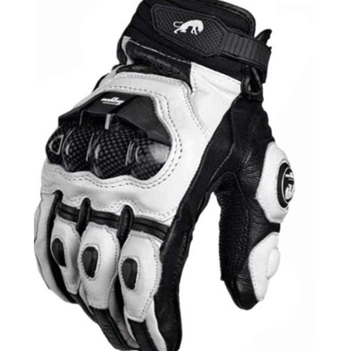 GENERICO - Guantes para moto de cuero con protecciones Furygan