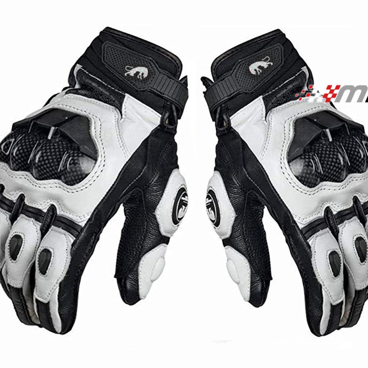 GENERICO - Guantes para moto de cuero con protecciones Furygan