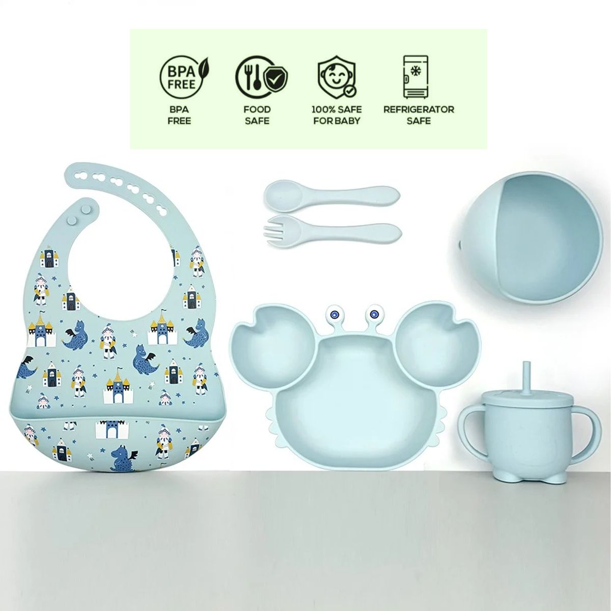 GENERICO - Set de alimentación para bebé rey