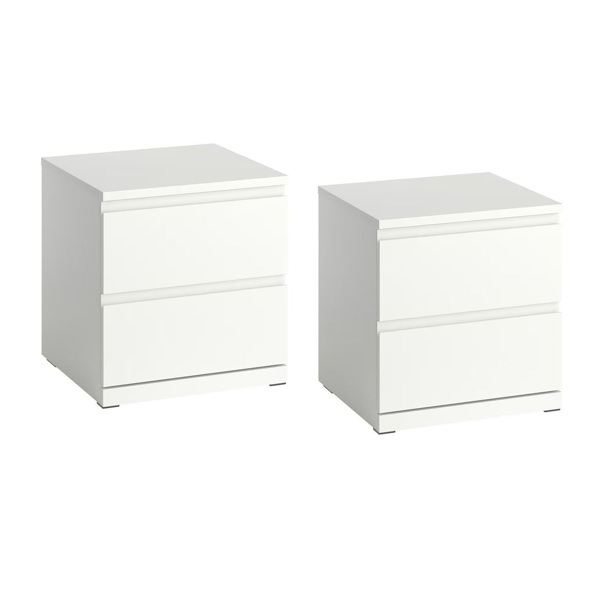 GENERICO - Duo de Dos Veladores Blancos Melamina