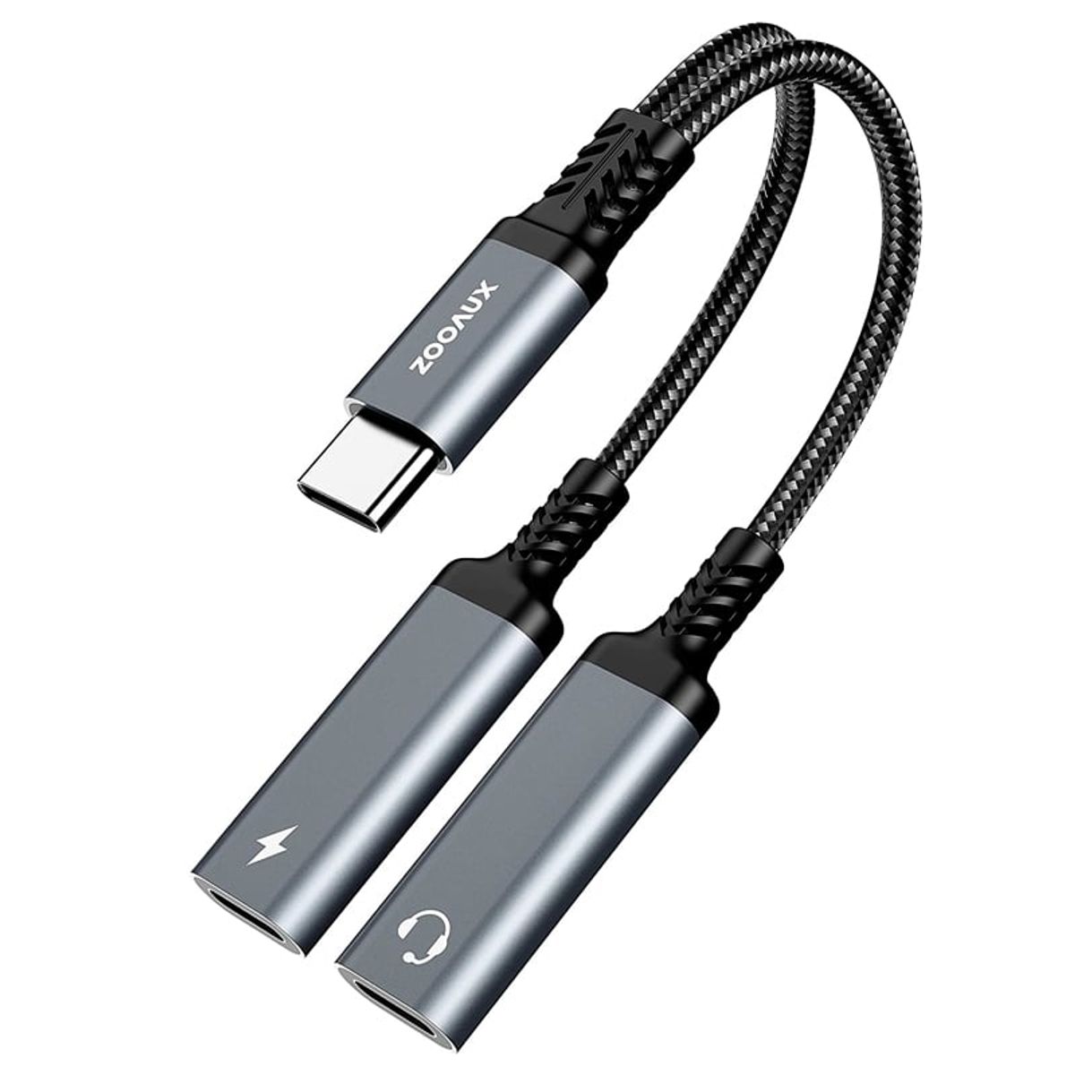 GENERICO - Cable Splitter USB ZooAUX USB-CDL USB-C HP & CHRG
