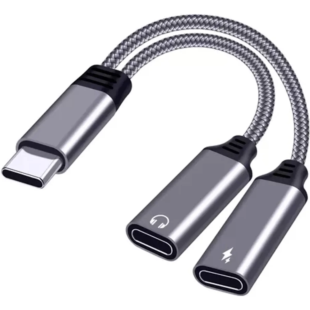 GENERICO - Cable Splitter USB ZooAUX USB-CDL USB-C HP & CHRG