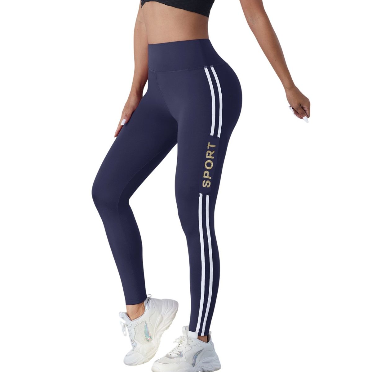 GENERICO - Legging Pantalón Sport estampado lateral - Mujer