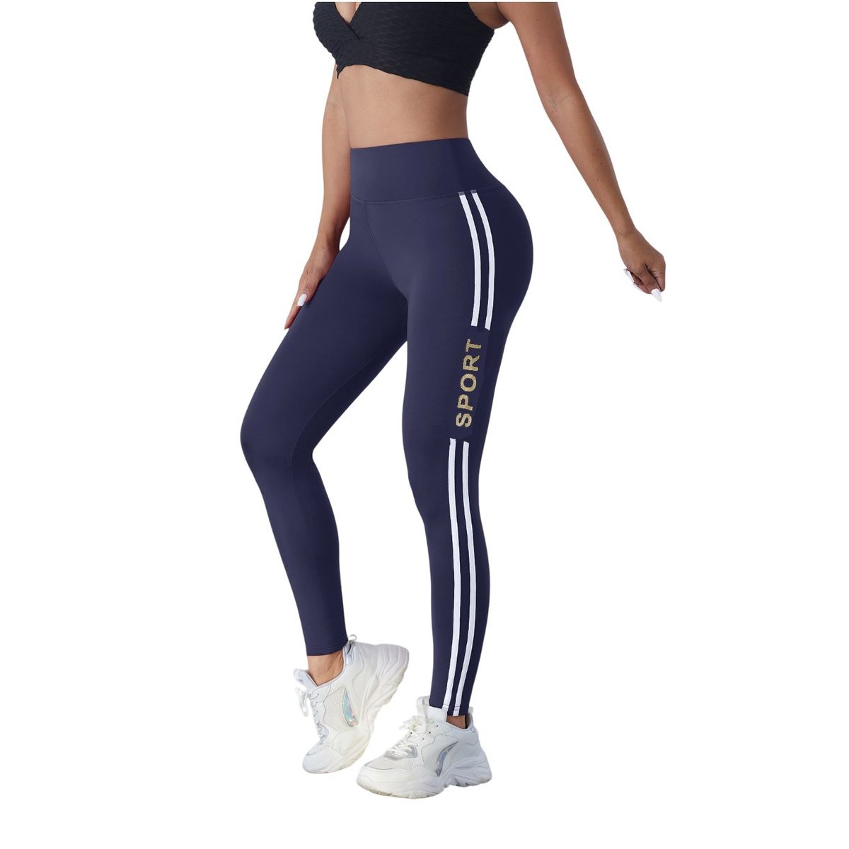 GENERICO - Legging Pantalón Sport estampado lateral - Mujer