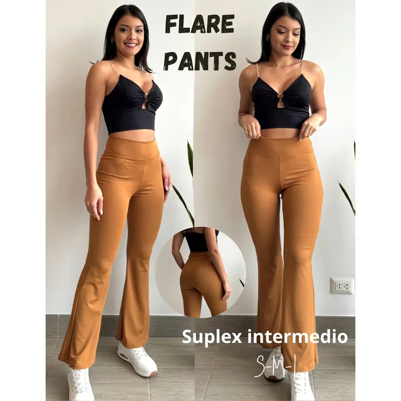 GENERICO - PANTALONES SUPLEX FLARE PANTS DAMA