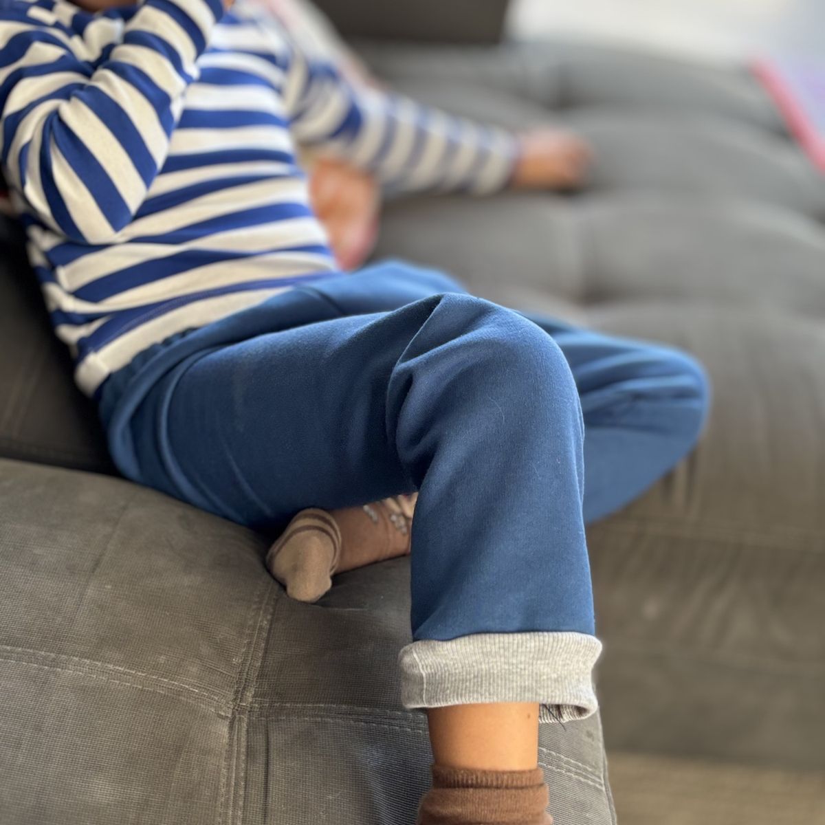 RED CARROT - Pantalon de franela color azul