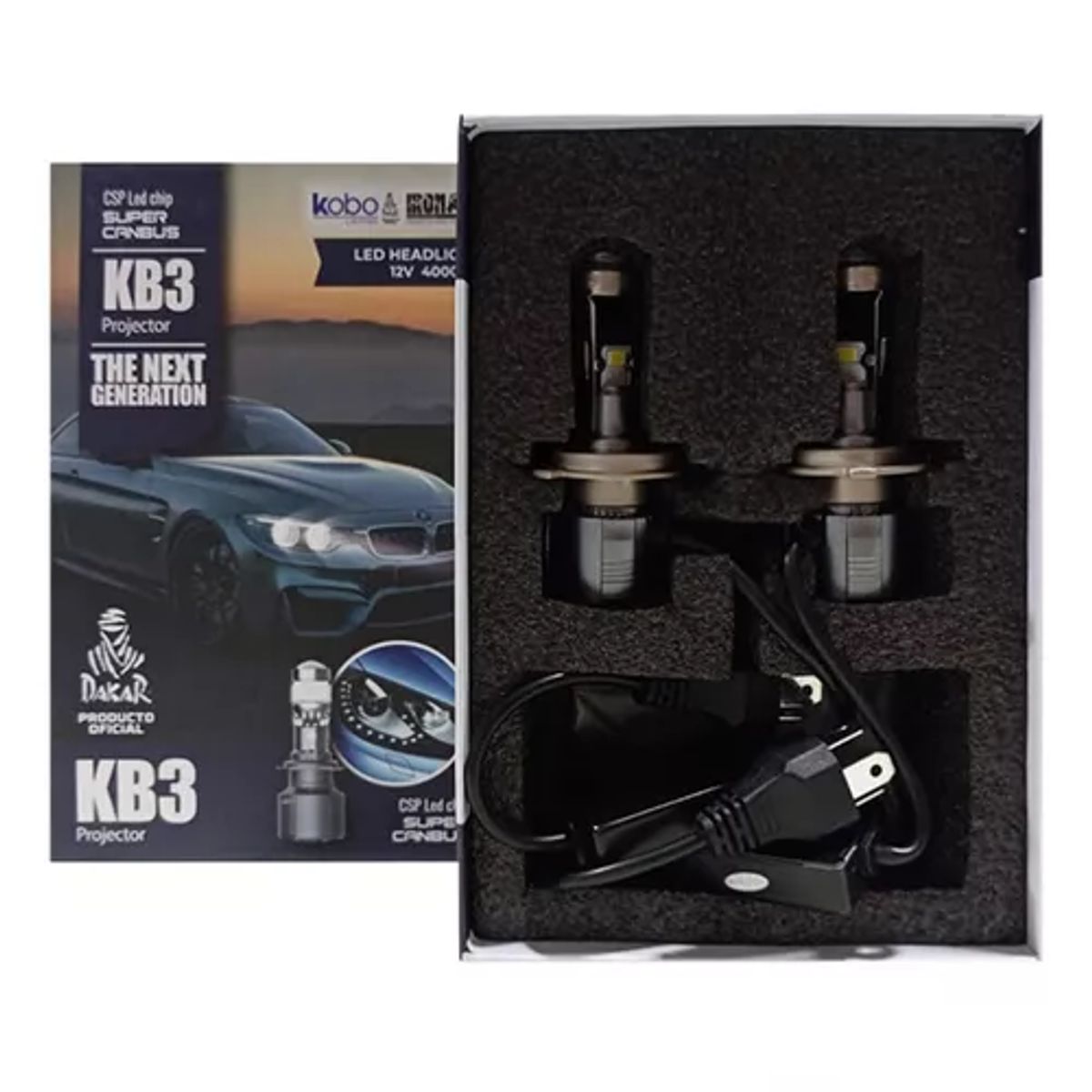 GENERICO - Kit Foco Iron Kb3 Cambus H7 Mini Lupa Proyector 12v Csp Kobo