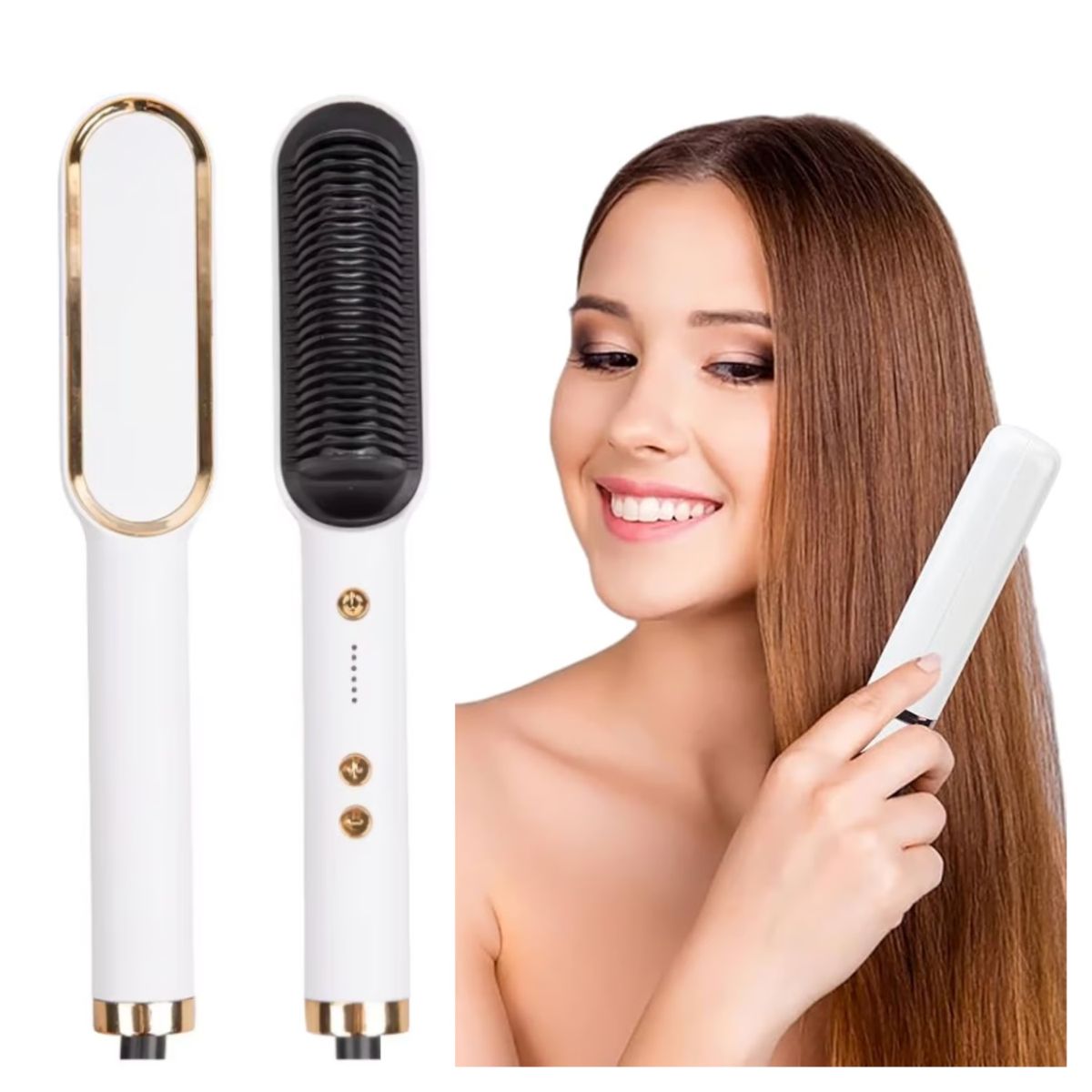 RAFF - Cepillo Alisador Premium Cabello Liso al Instante