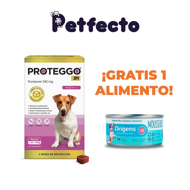 PROTEGGO - ANTIPULGAS PARA PERROS - 3M (>4,5 – 10 kg.)