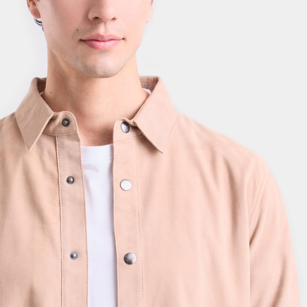 VELEZ - Vélez Camisa Manga Larga Para Hombre Gamuza Arena