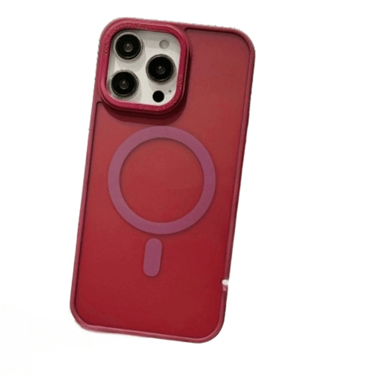 GENERICO - Funda para Samsung S23 Ultra Magsafe Ahumado Mate Vino