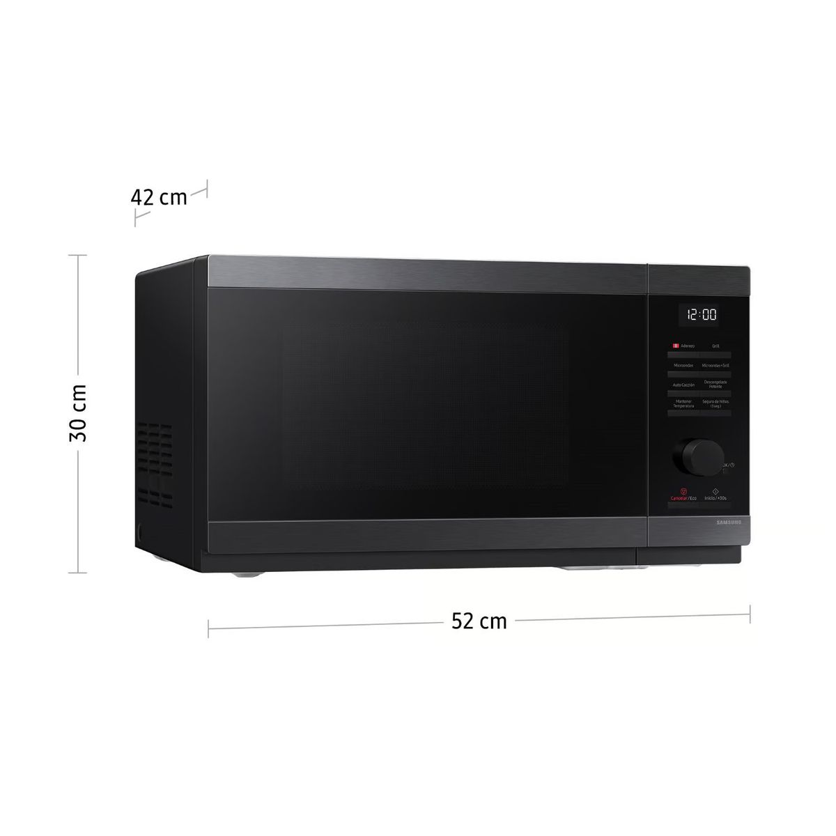 SAMSUNG - Microondas Samsung C/dorador 32 Lts - Negro