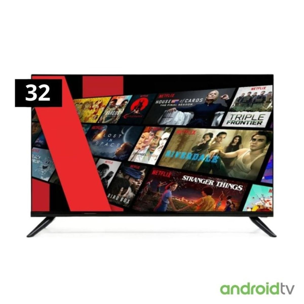 GENERICO - Televisor INNOS LED 32 Smart TV con Android TV Frameless Design Año 2025 S3201KU