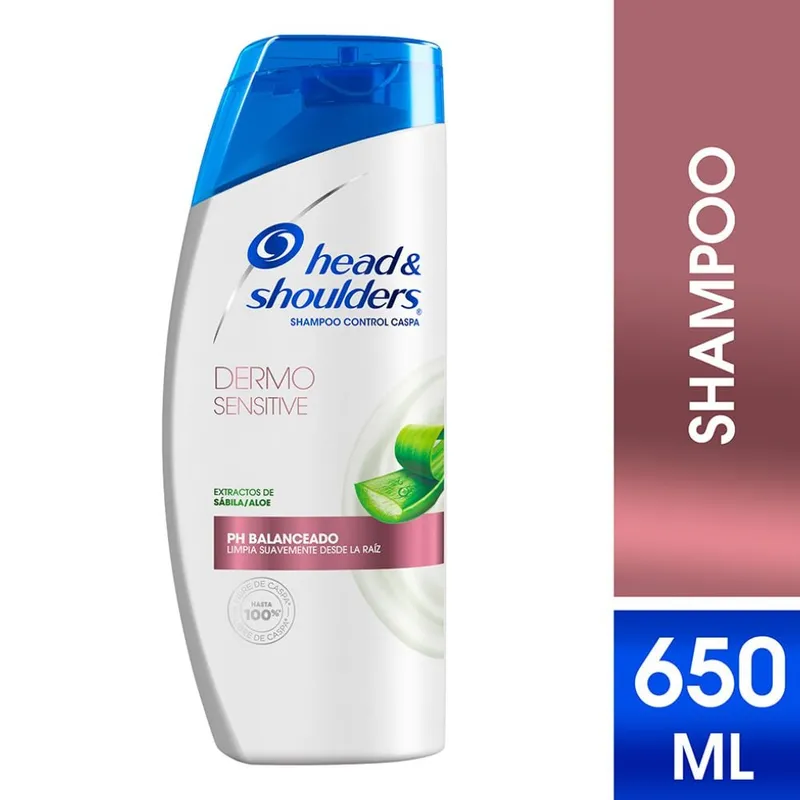 HEAD AND SHOULDERS - Shampoo Head & Shoulders Dermo Sensitive Extracto de Sabila 650 ML