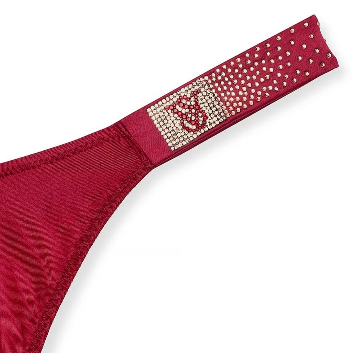 VICTORIA'S SECRET - Panty Tanga lisa Guinda Con Brillante Victorias secret