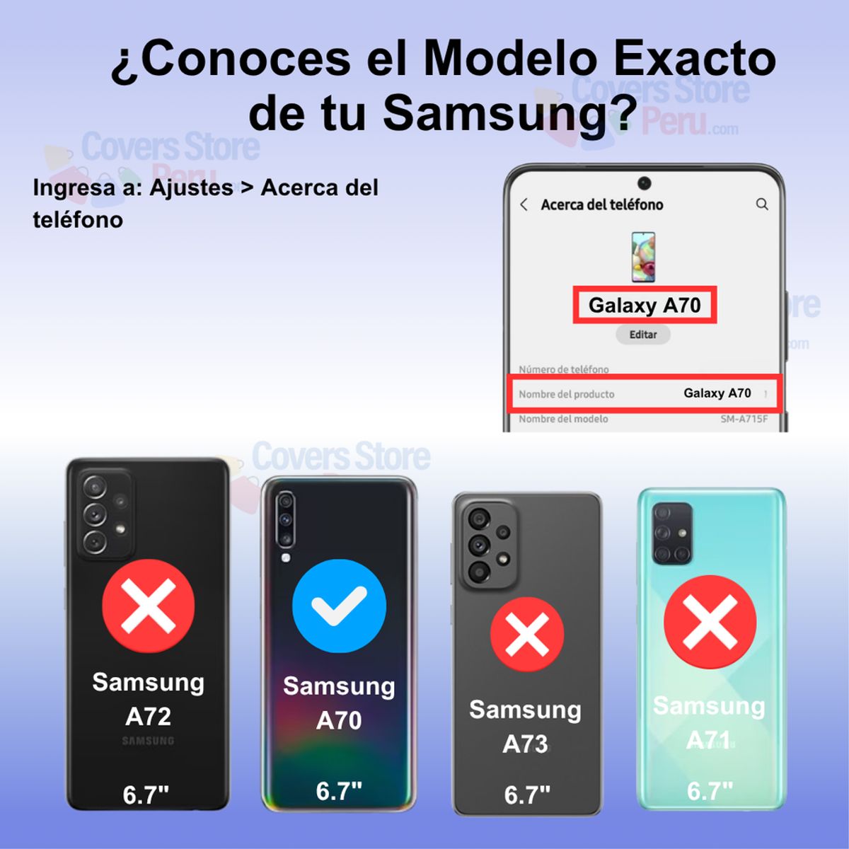 GENERICO - Funda para Samsung A70 Anillo Metálico Antishock Negro Resistente