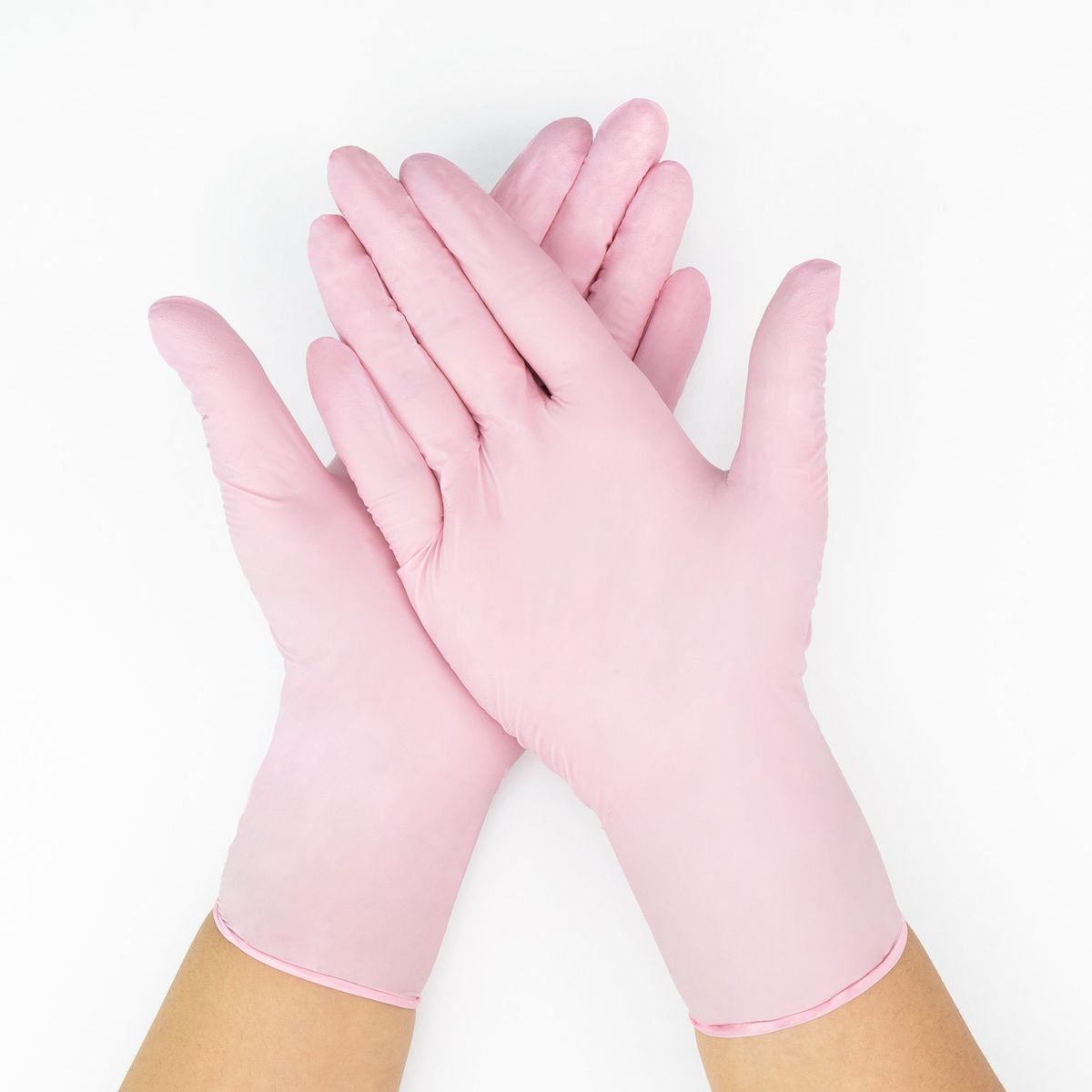 GENERICO - Guantes De Nitrilo Descartables Rosado Talla XS Caja 100 UND