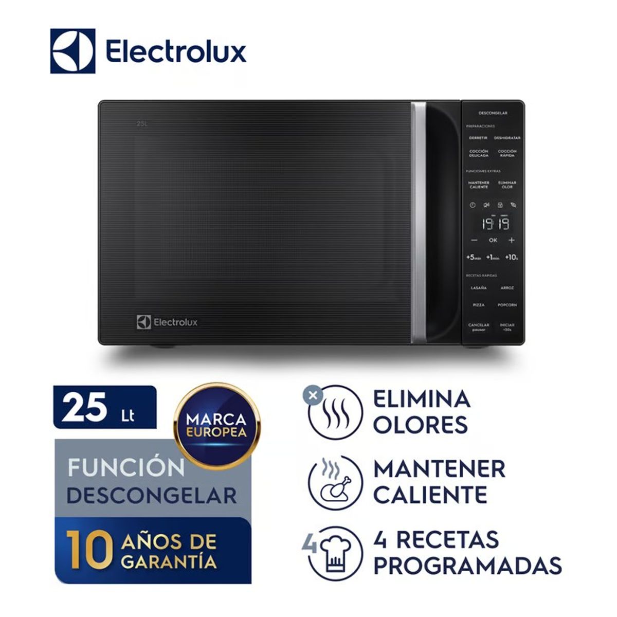 ELECTROLUX - Microondas Freestanding Eléctrico Electrolux 25LT EMDY25S2MXB