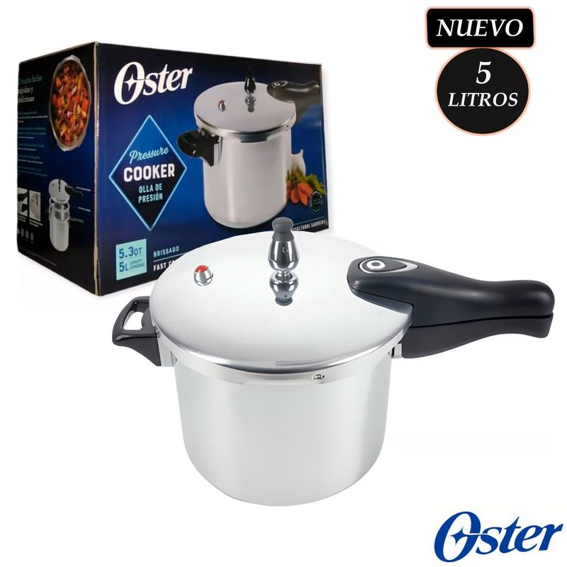 OSTER - Olla de Presión Oster Brissago de 5 Litros