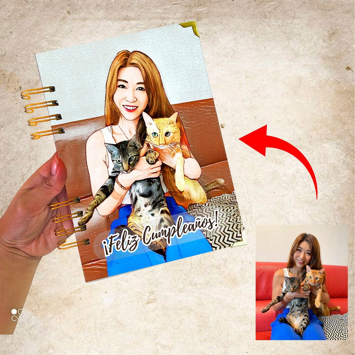 M MATIX SHOP - Matix-Regalos Personalizados - Libreta Foto Caricatura