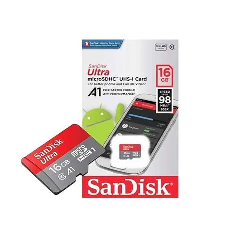 SANDISK - Sandisk Memoria Micro SD Ultra A1 16GB Uhs-I 98MBS