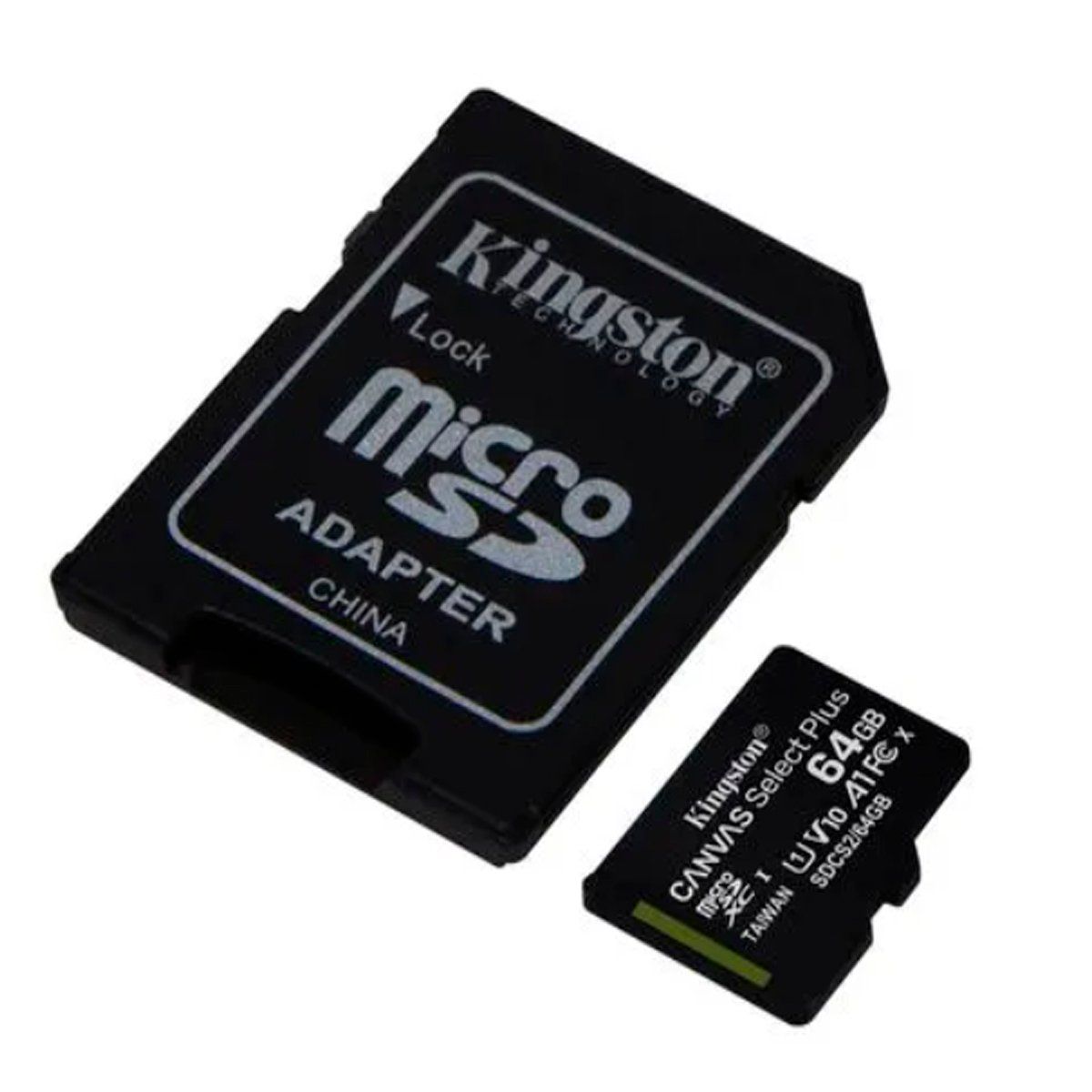 KINGSTON - Memoria Kingston Micro SD Canvas 64GB Clase 10 100MBS