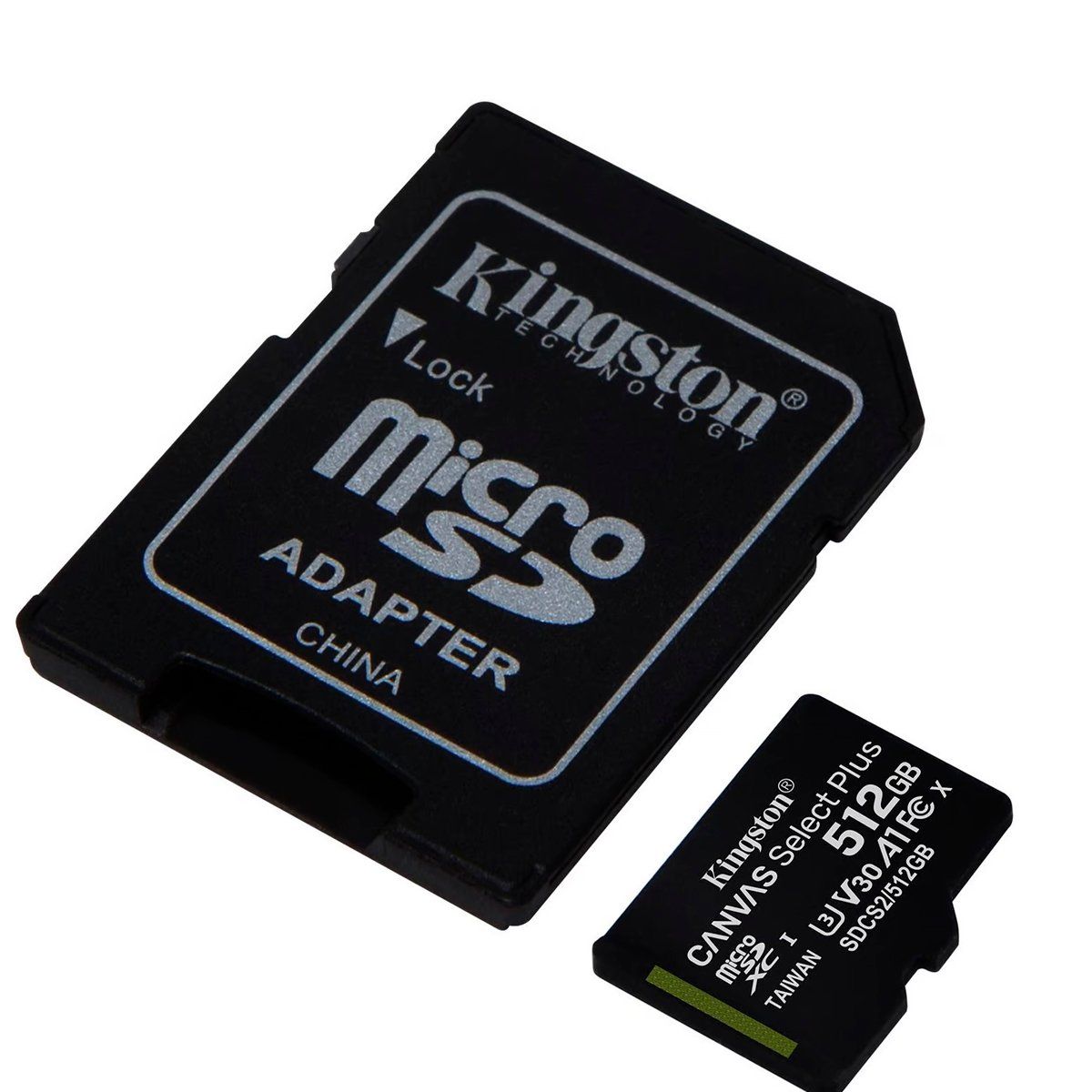 KINGSTON - Memoria Kingston Micro SD Canvas 512GB Clase 10 100MBS