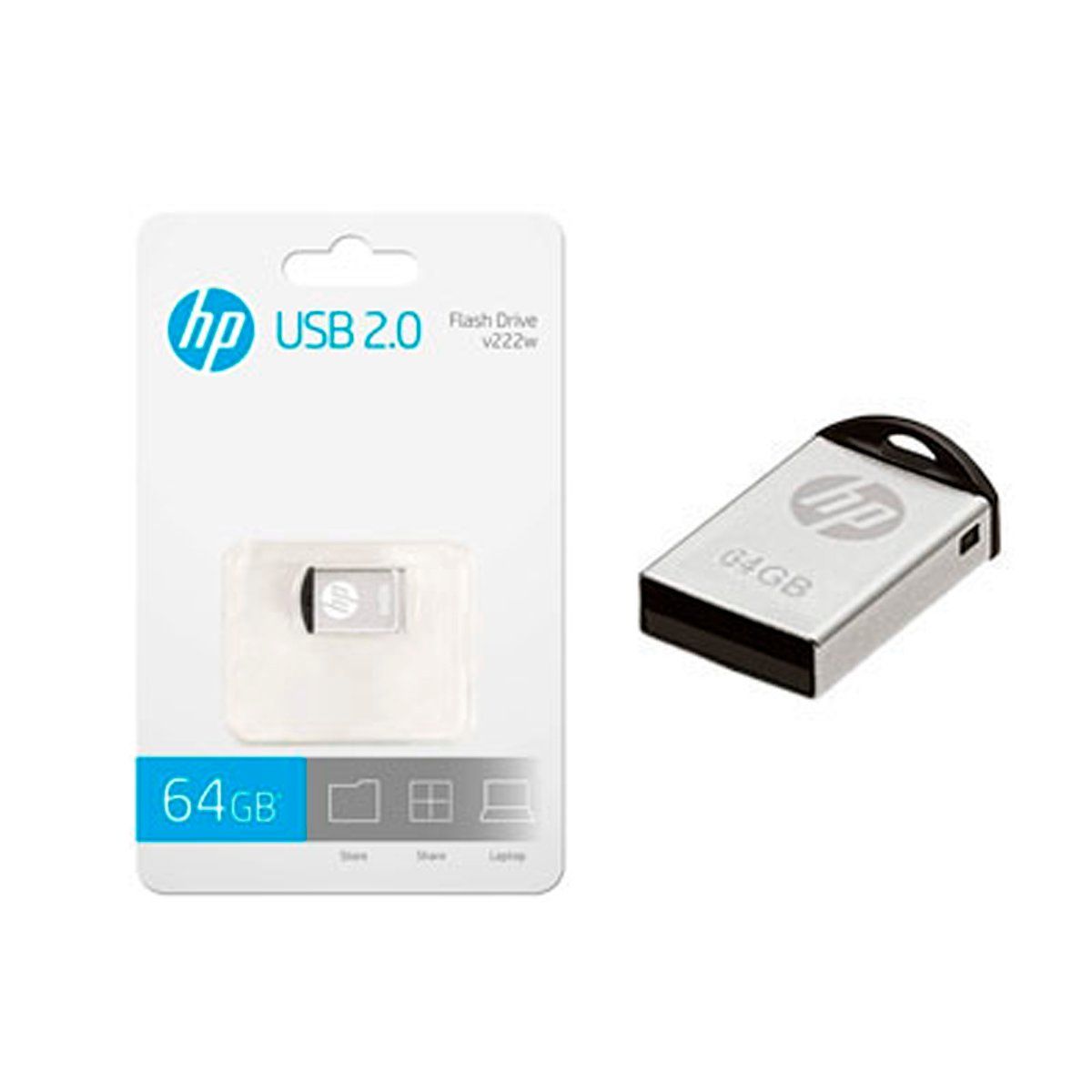HP - Memoria Usb Hp 64GB V222w 20 Flash Drives Plata