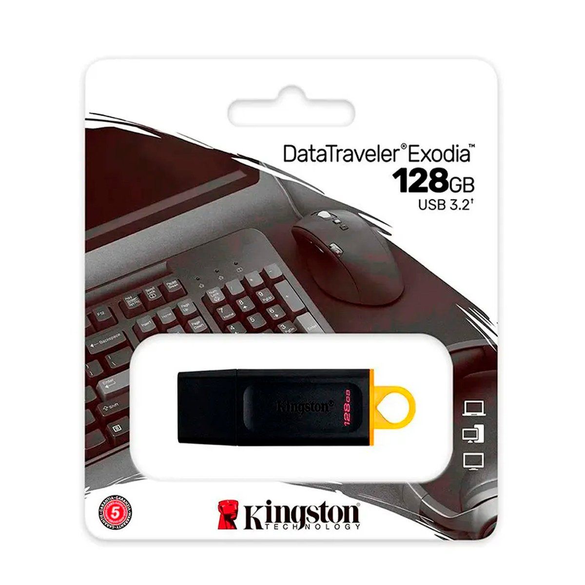 KINGSTON - Memoria Usb 32 Kingston Exodia Dtx 128GB Negro