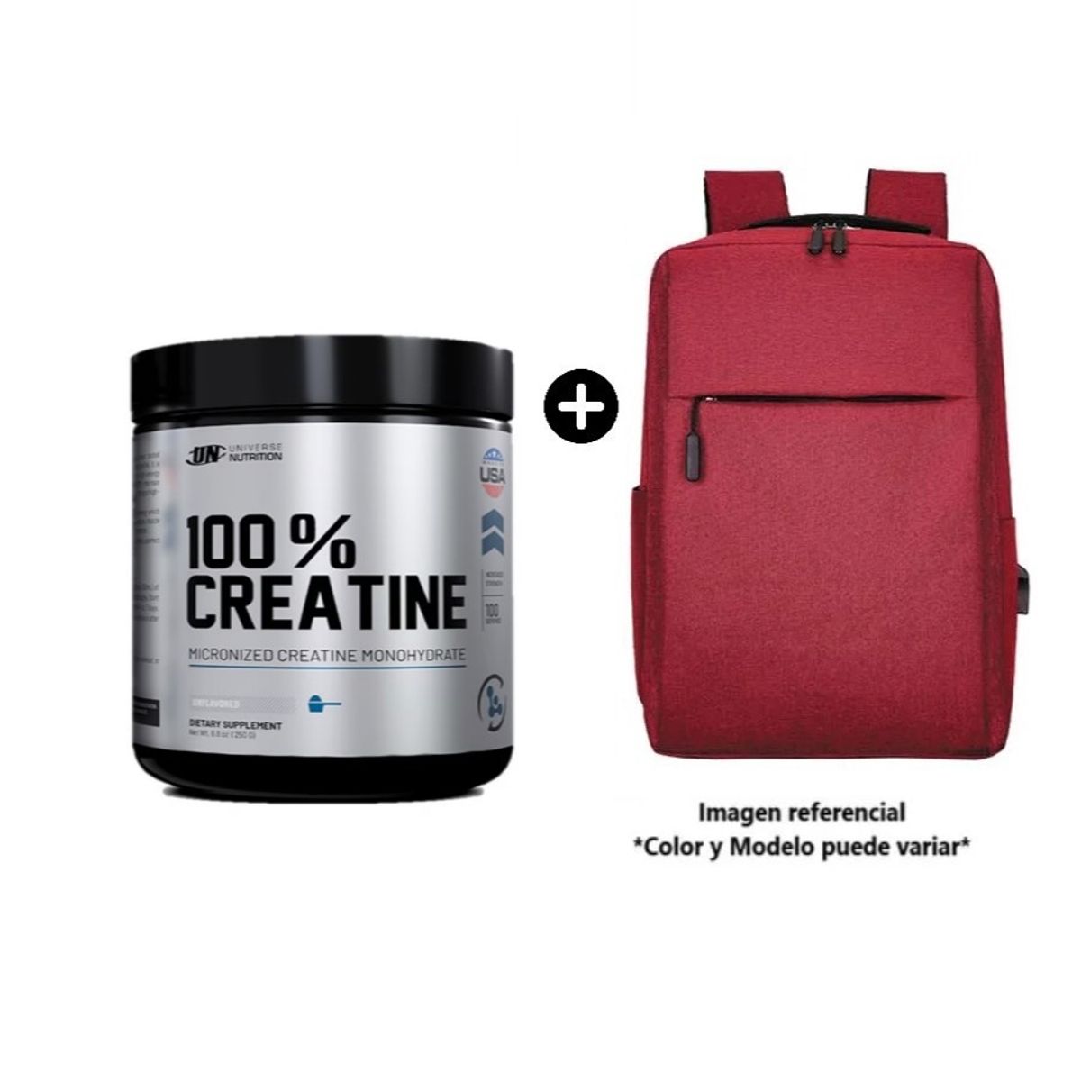 UNIVERSE NUTRITION - Creatina Monohidratada 100% 250g Creabolic Universe Nutrition +Mochila