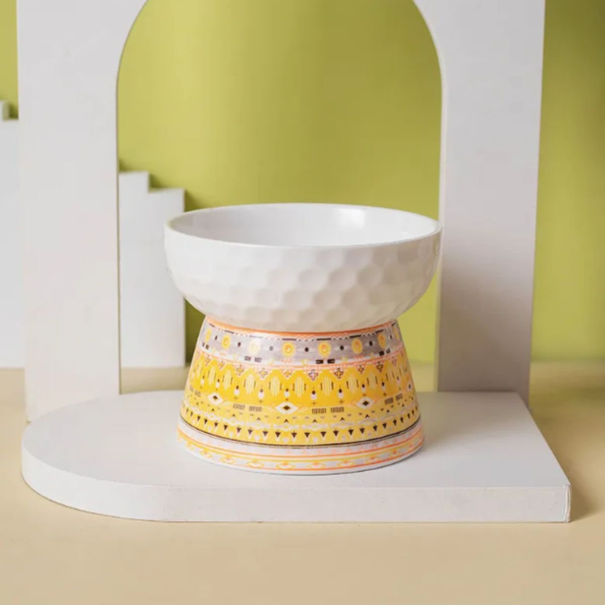 GENERICO - CeramiTribe Bowl Comedero Elevado de Cerámica