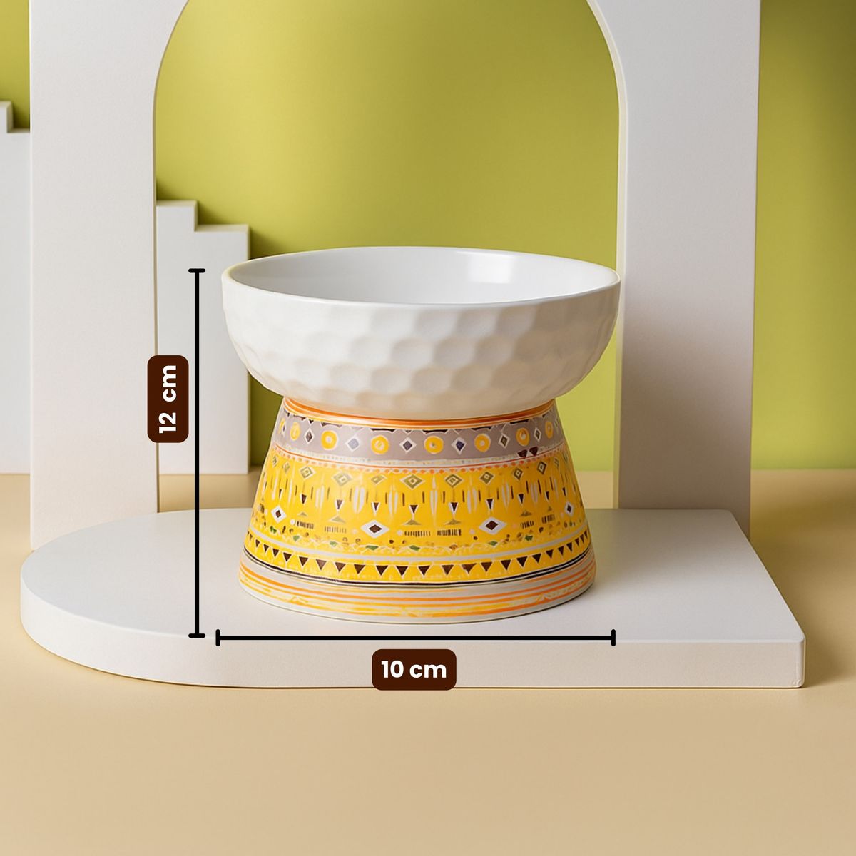 GENERICO - CeramiTribe Bowl Comedero Elevado de Cerámica