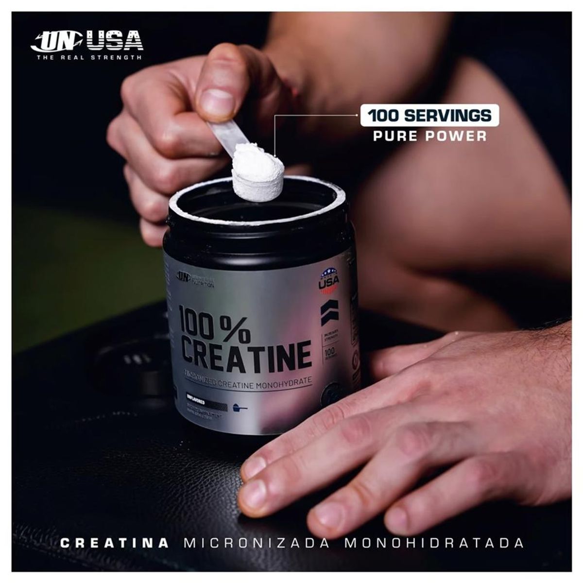 UNIVERSE NUTRITION - Creatina Monohidratada 100% 250g Universe Nutrition + Hand Grip