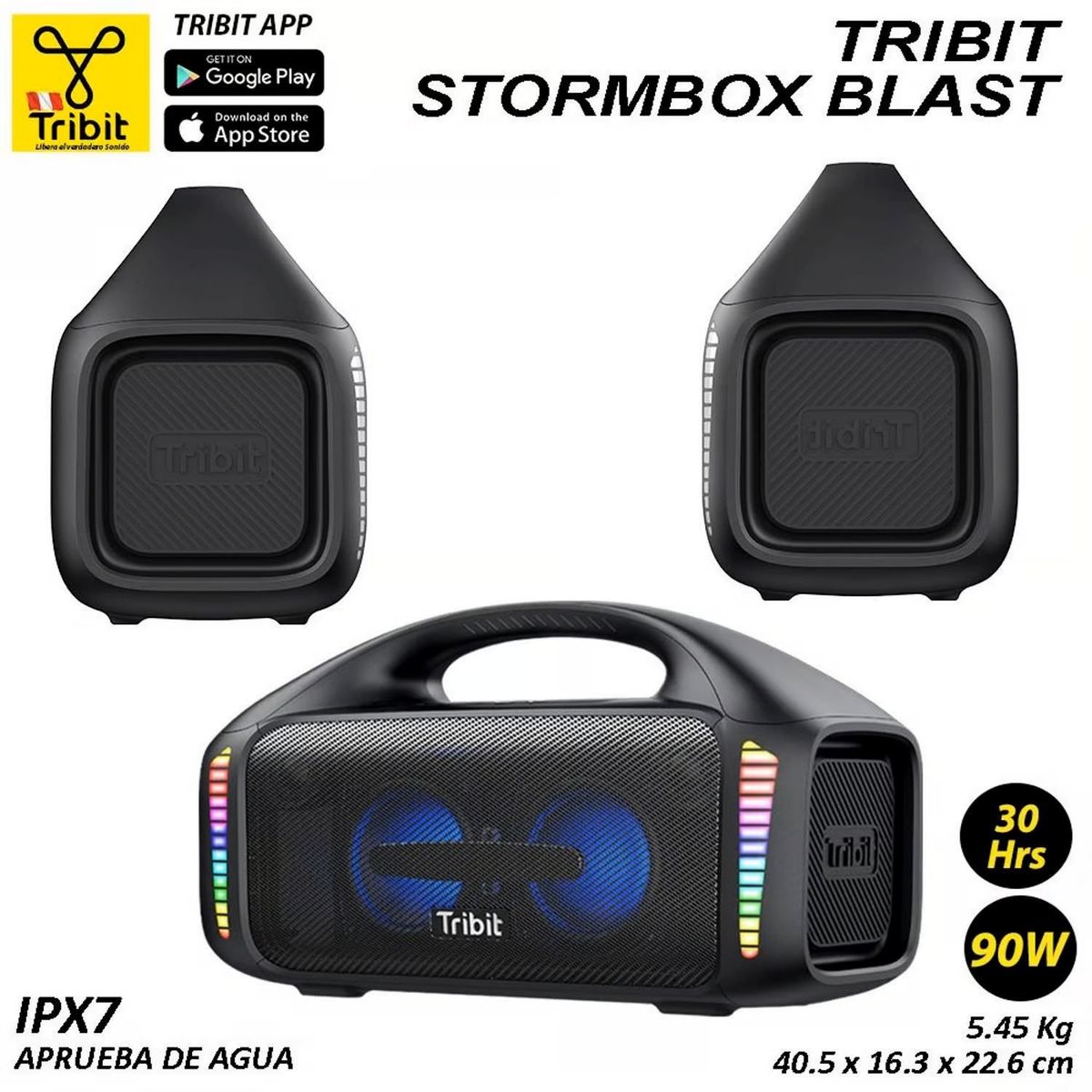 TRIBIT - Parlante Tribit StormBox Blast 90W