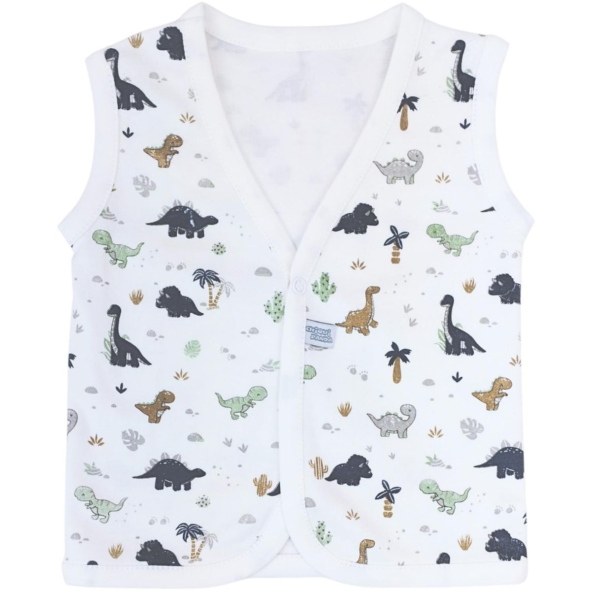 GENERICO - Ajuar de Bebé 6 Piezas - Algodón - Dinos