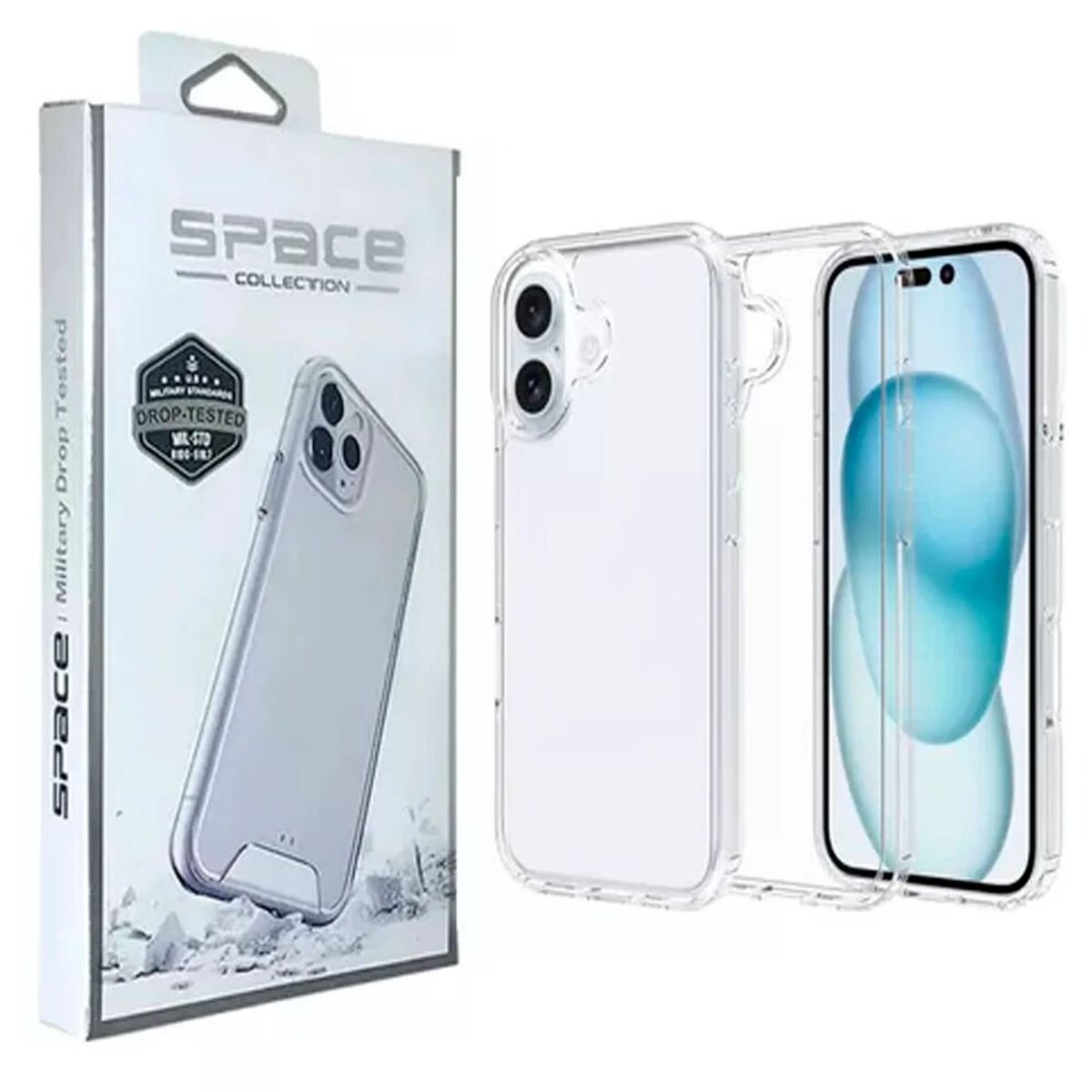 SPACE - Case Space Para iPhone 16 Pro Plus-Transparente