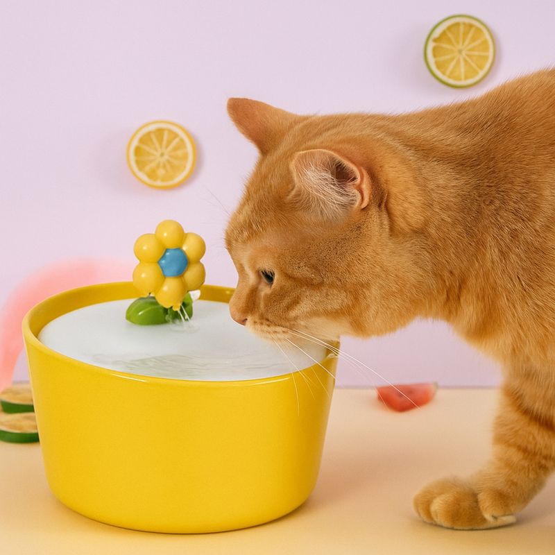 GENERICO - Aqua Fountain Fuente Automática de cerámica para Mascotas