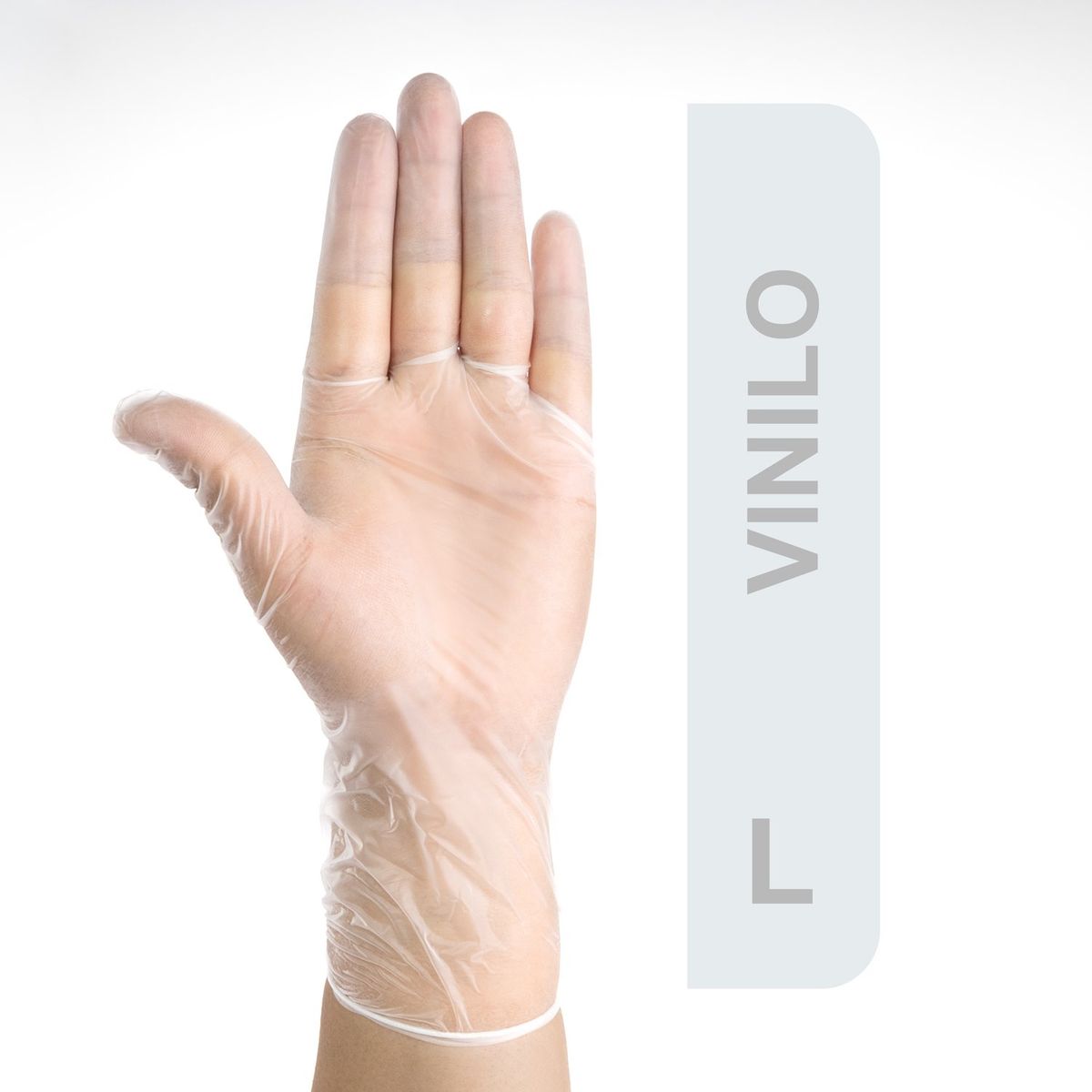 GENERICO - Guantes De Vinilo Transparentes Talla L Caja 100 UND