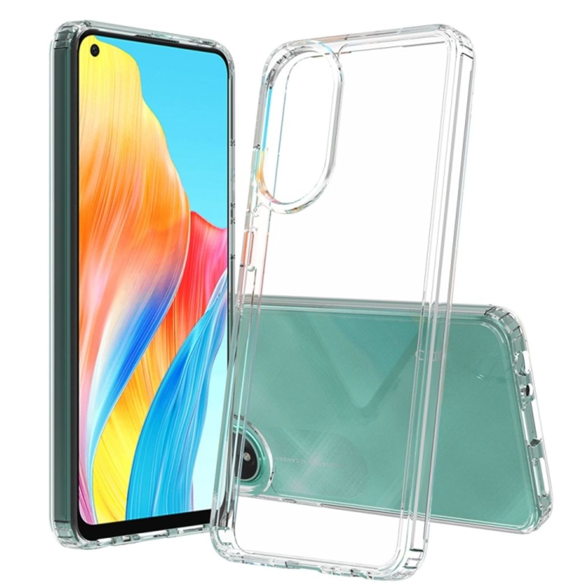 Funda para Oppo A58 4G TPU 100% Transparente Antishock, marca GENERICO - Foto Principal