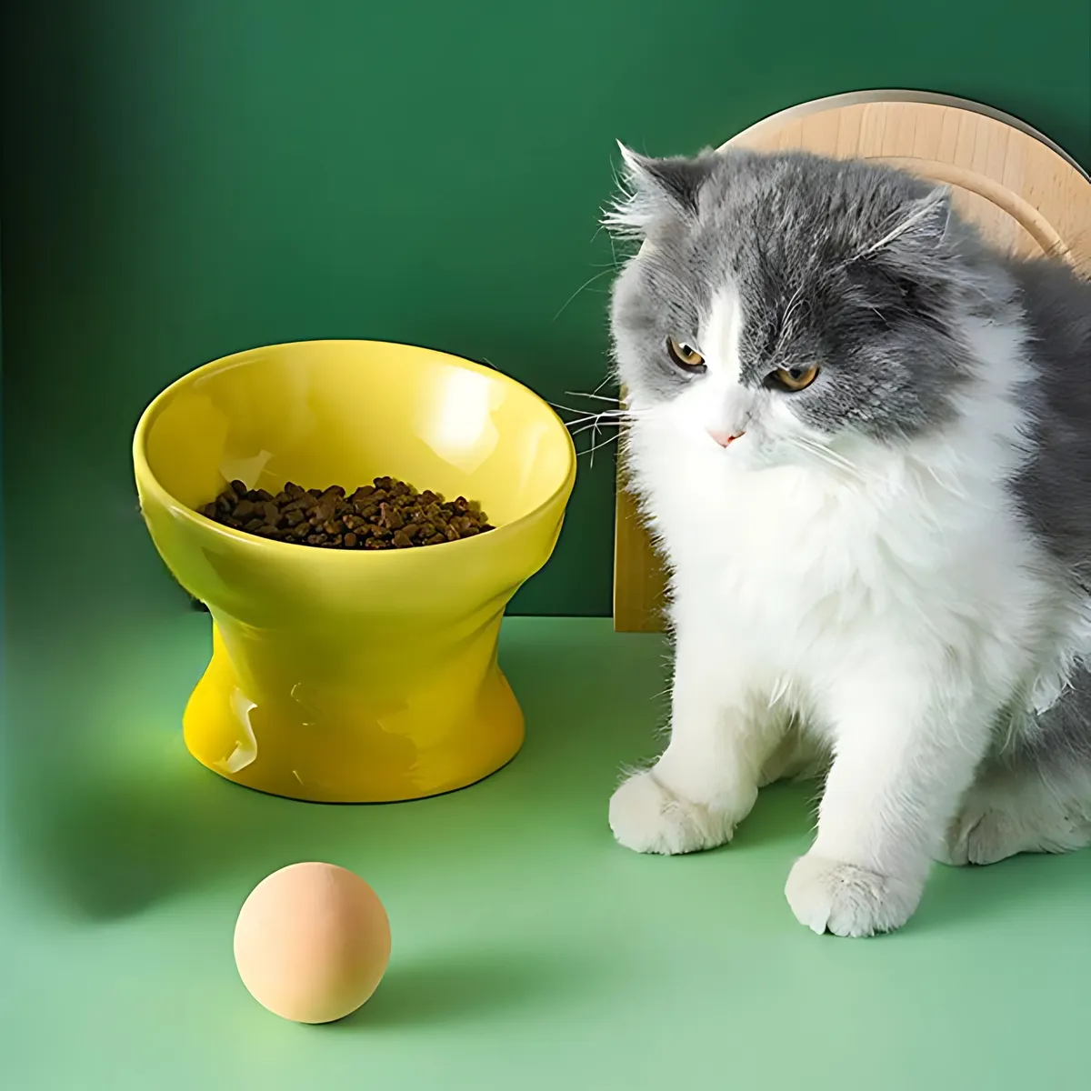 GENERICO - TwistBowl Comedero Elevado de Cerámica