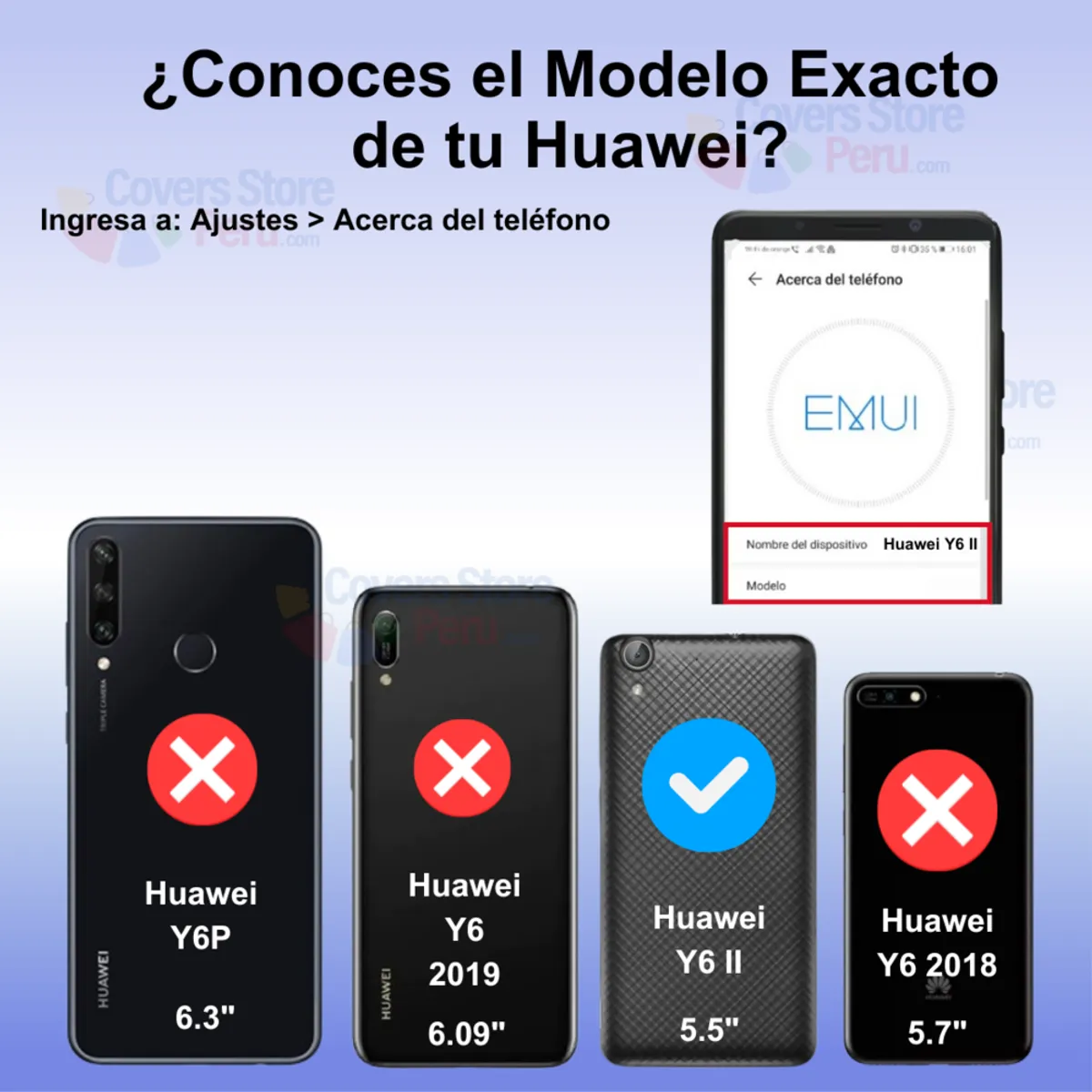 GENERICO - Funda Case para Huawei Y6 ii Flip Cover Negro Antishock