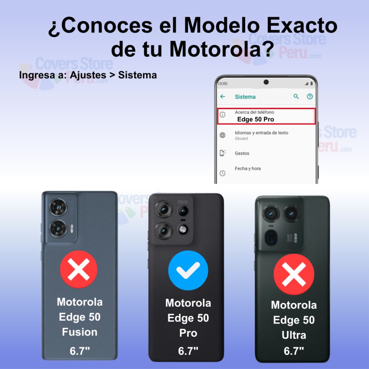GENERICO - Funda Case para Motorola Edge 50 Pro Flip Cover Negro Antishock