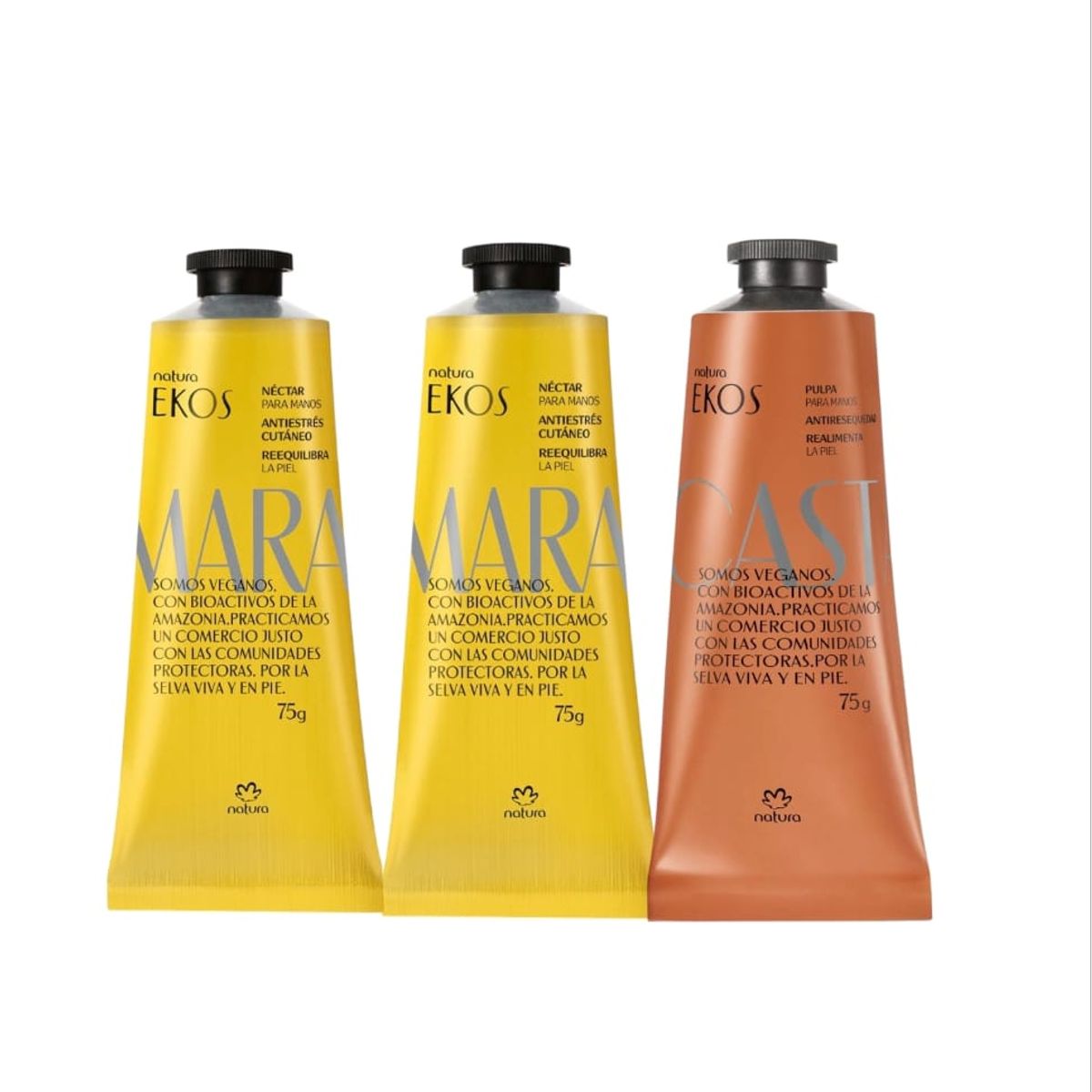 NATURA - Kit ekos Crema manos x 3 unid 75g c/u