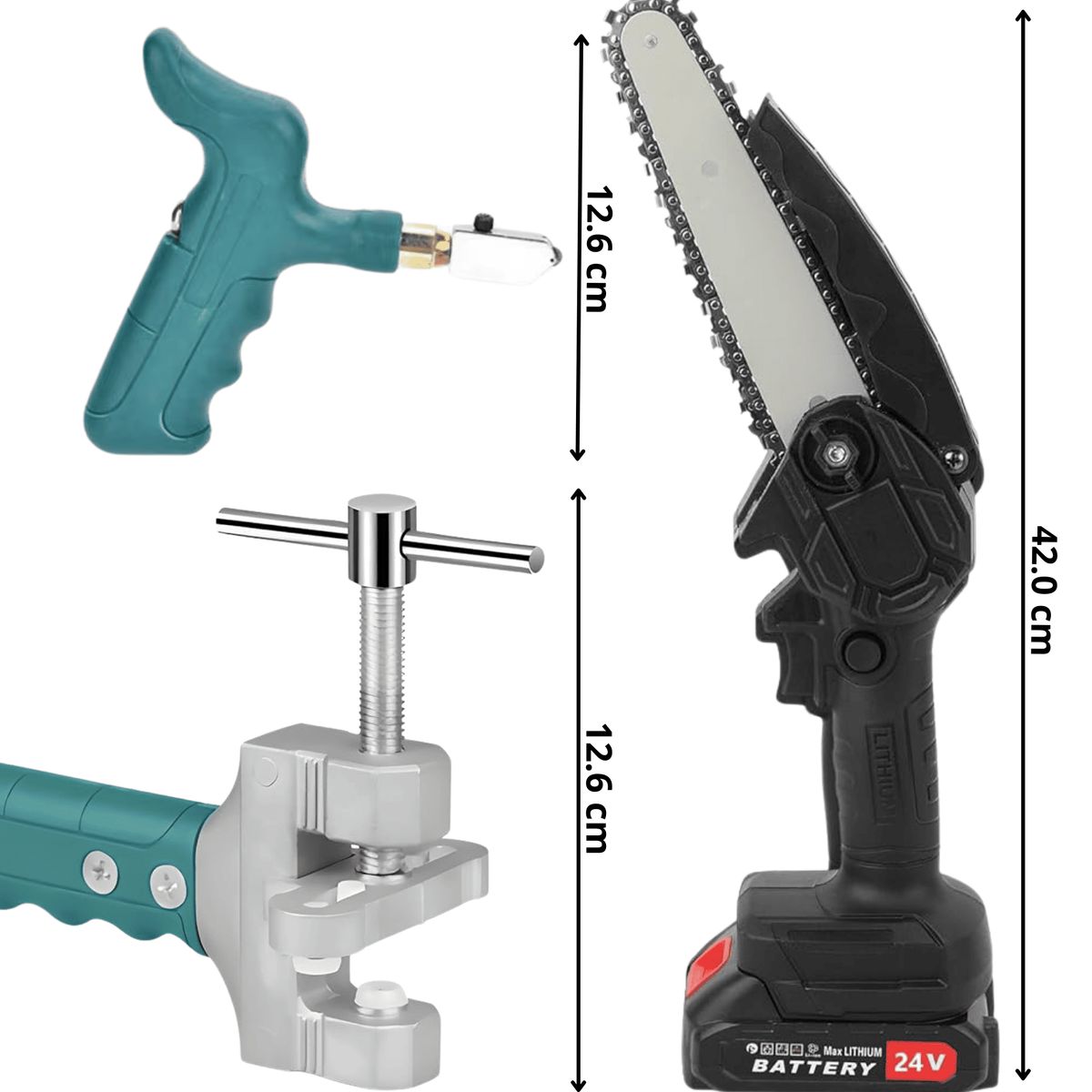 ROSH - Motosierra 14 y Cortador de Vidrio ¡Todo lo que Necesitas