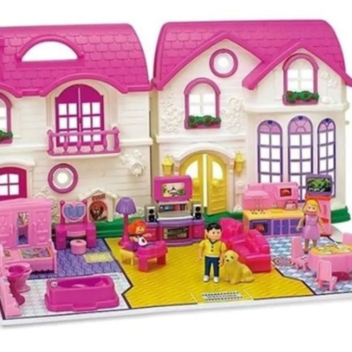 GENERICO - Casa de Muñecas My Happy Family con Accesorios