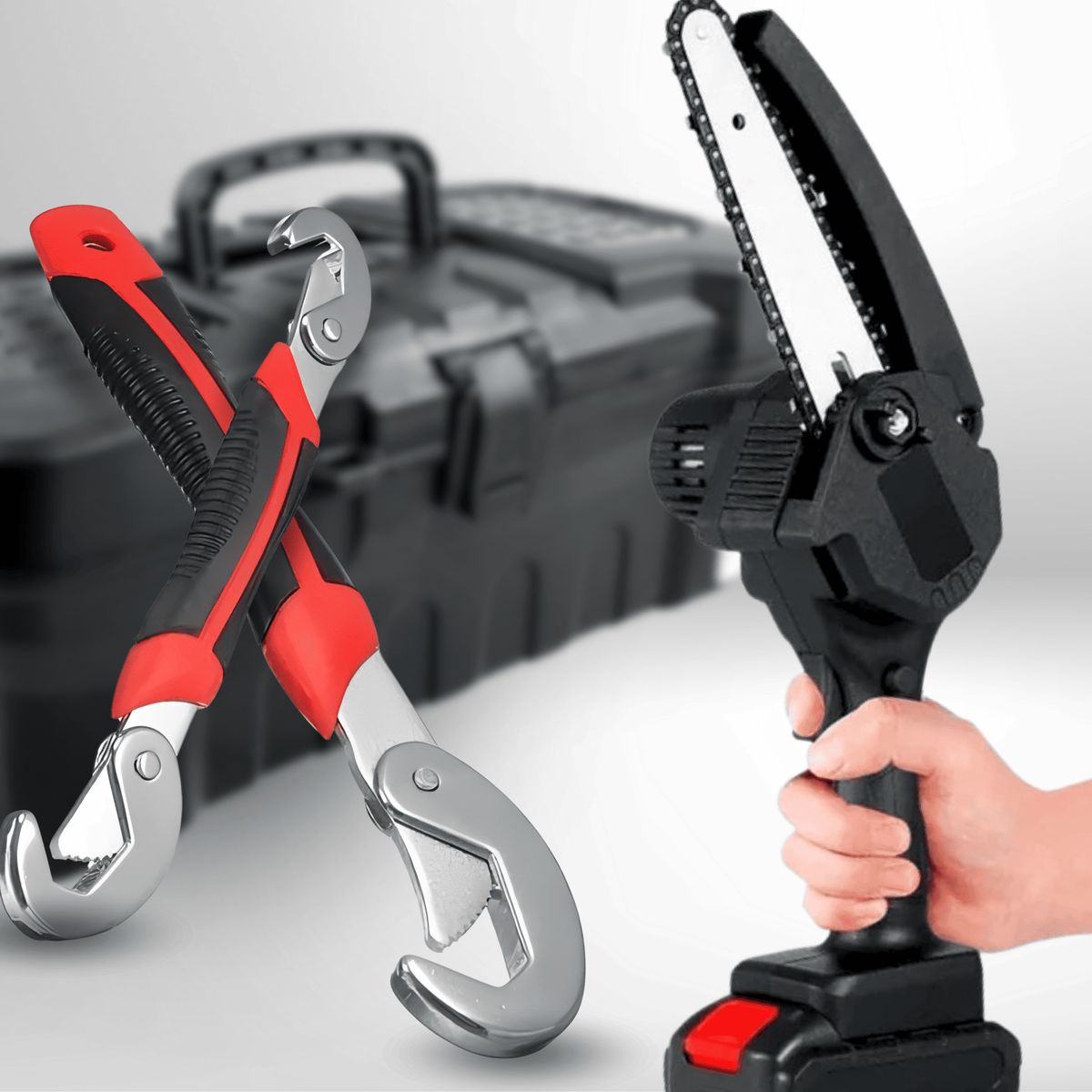 ROSH - Kit Completo Motosierra 14 + Set de Llaves Francesas